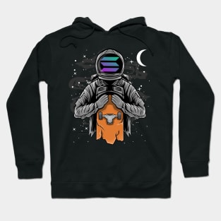 Astronaut Skate Solana Coin To The Moon Crypto Token Cryptocurrency Wallet Birthday Gift For Men Women Kids Hoodie